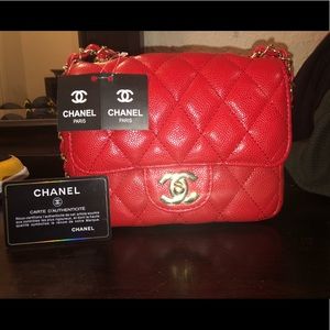 Chanel mini square purse